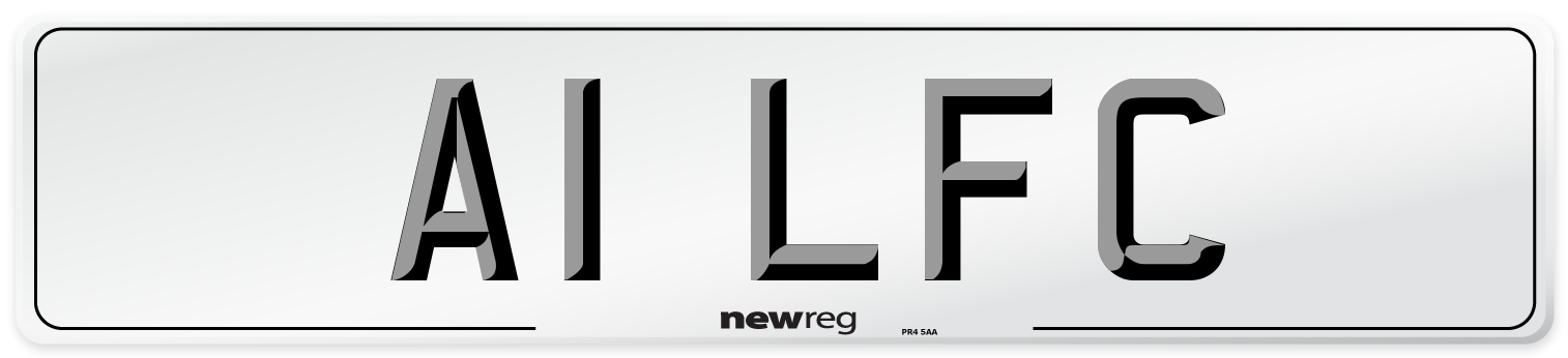 A1 LFC Number Plate from New Reg